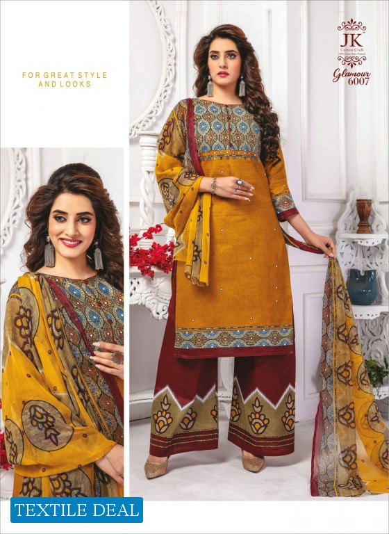 Jk Glamour Vol-6 Wholesale Formal Dress Material Catalog