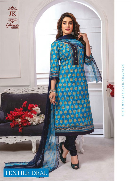 Jk Glamour Vol-6 Wholesale Formal Dress Material Catalog
