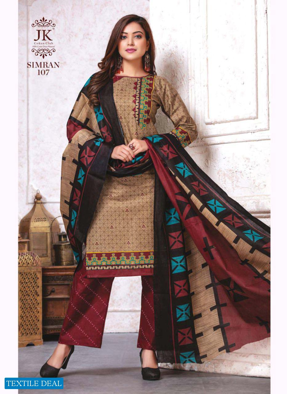 Jk Simran Special Edition VOl-1 Wholesale Cotton Printed dress Material