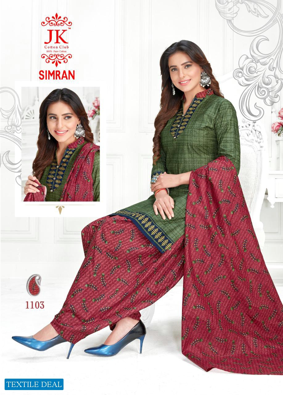 Jk Simran Vol-11 Wholesale Shopping Cotton Printed Dress Material