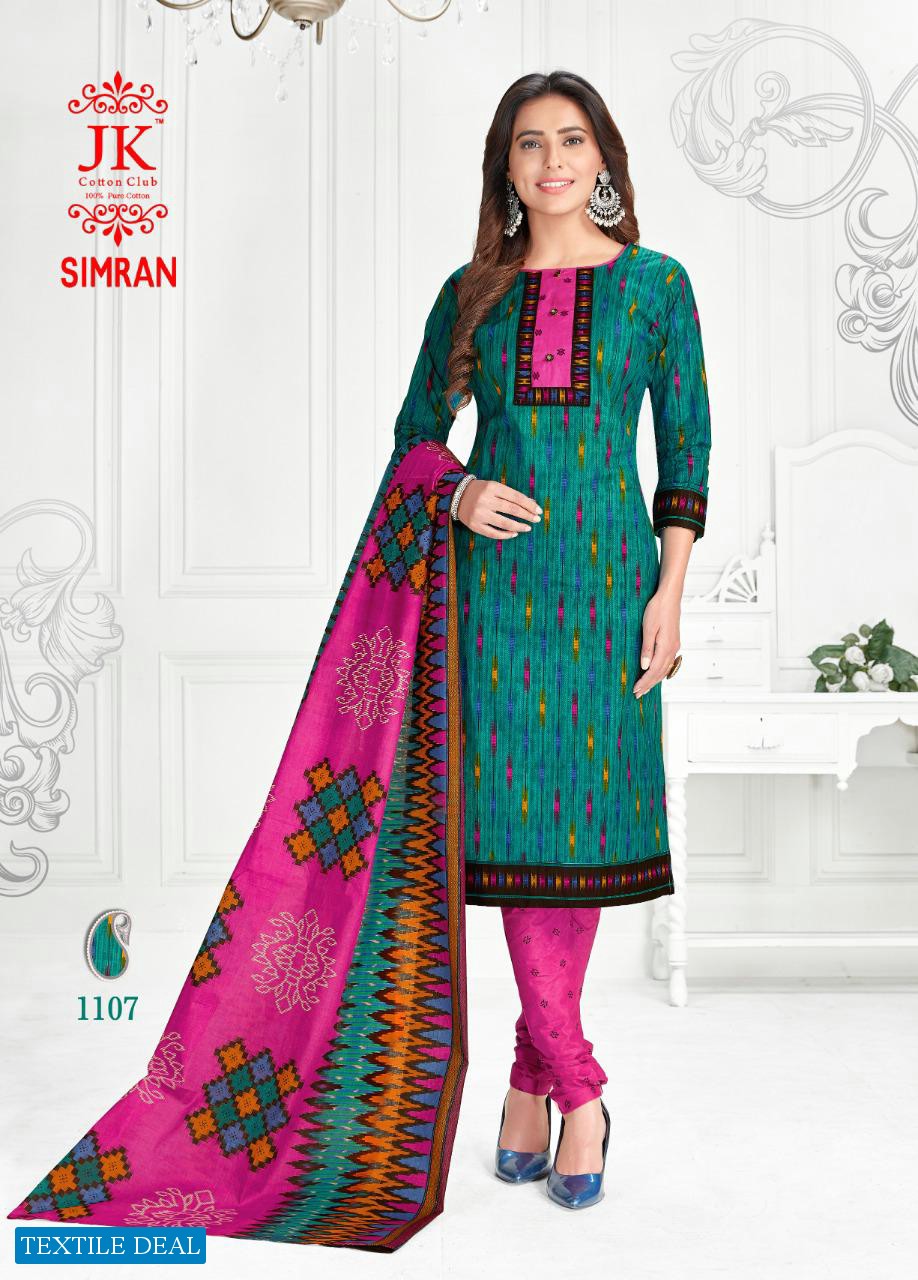 Jk Simran Vol-11 Wholesale Shopping Cotton Printed Dress Material