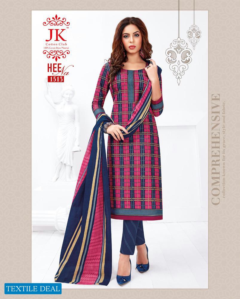 Jk heena vol-15 Wholesale printed Dress material