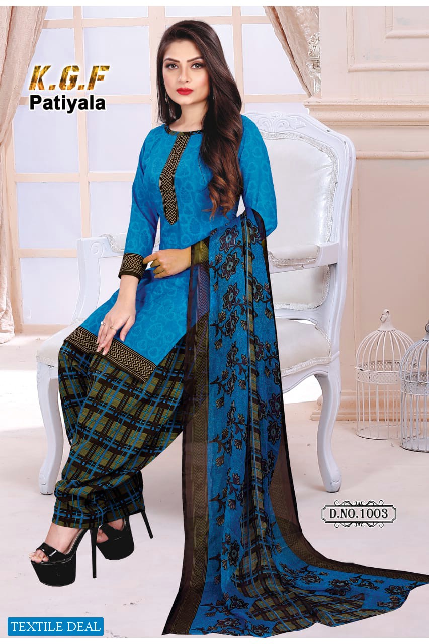 K G F Patiyala Vol-1 Wholesale Printed Dress Material