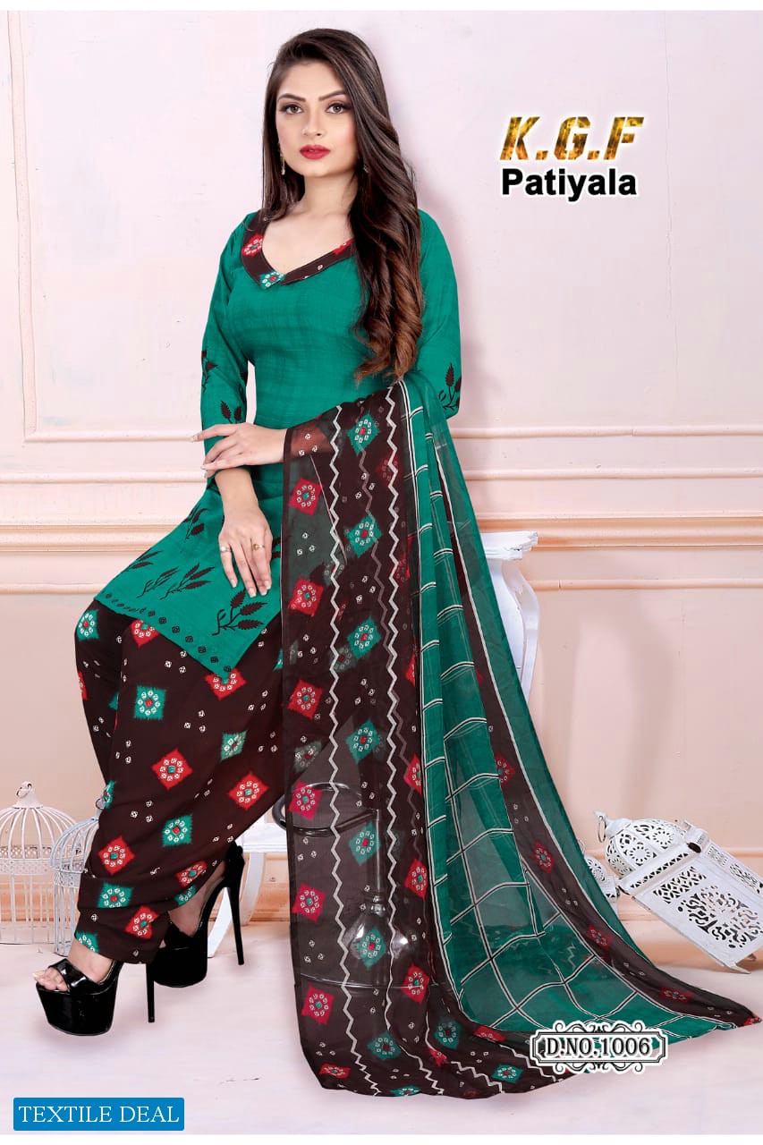 K G F Patiyala Vol-1 Wholesale Printed Dress Material
