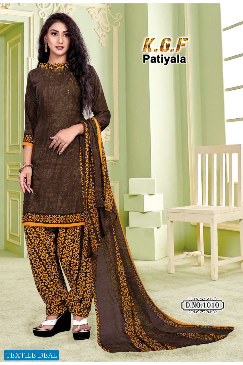 K G F Patiyala Vol-1 Wholesale Printed Dress Material