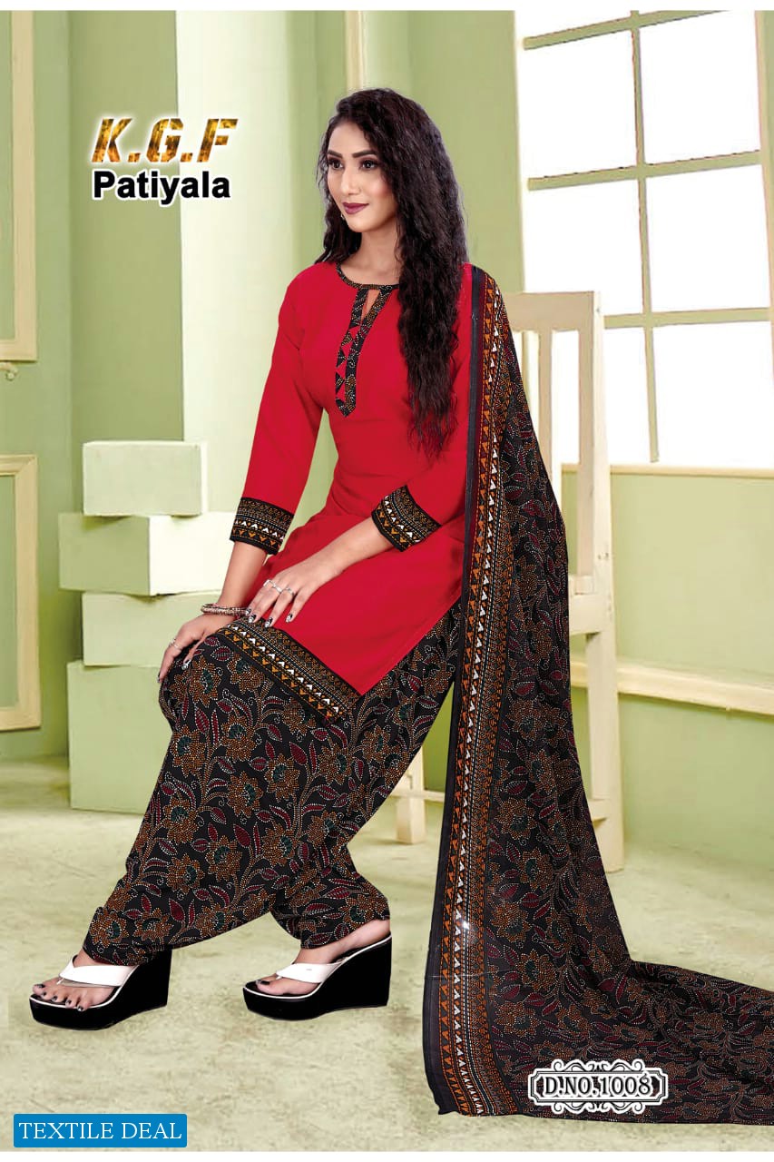 K G F Patiyala Vol-1 Wholesale Printed Dress Material