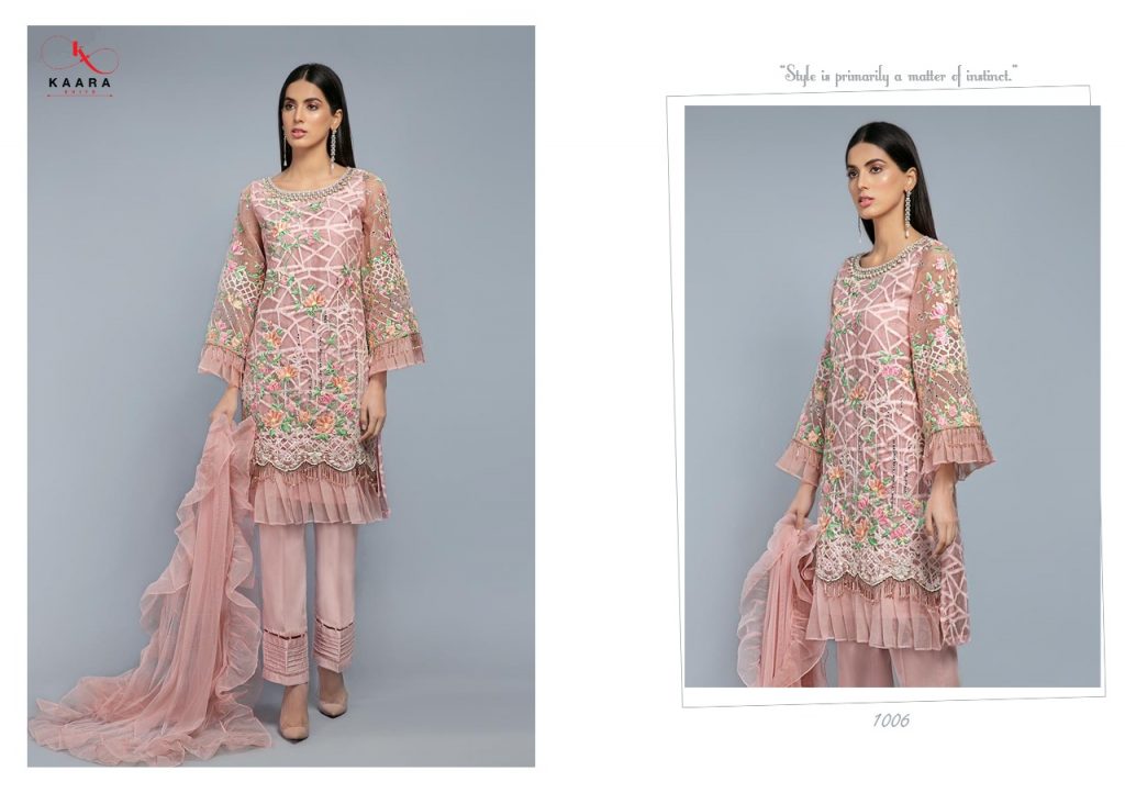 KAARA MARIYA B LAWN BLOCK BUSTER COTTON NET PAKISTANI DRESS MATERIALS