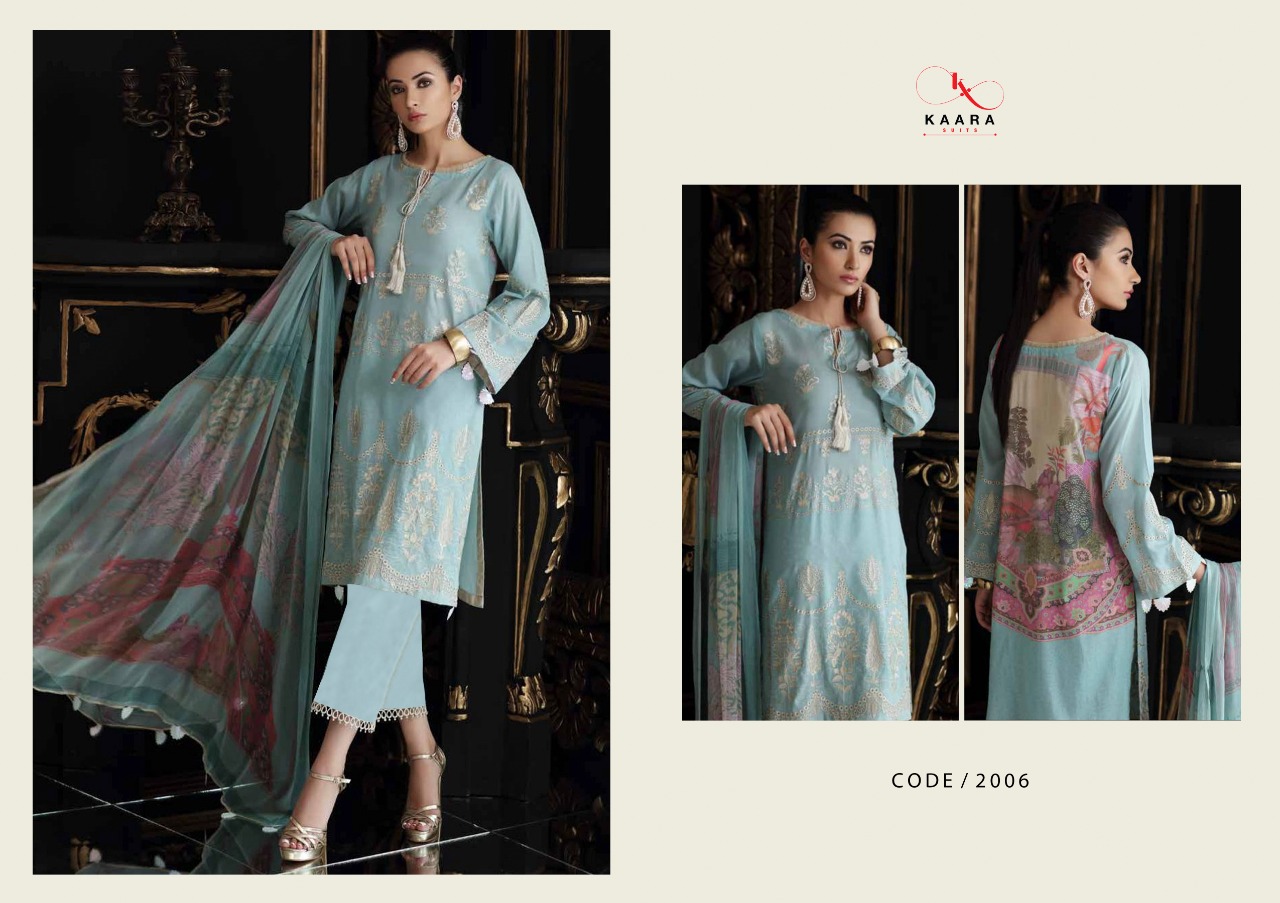 KAARA SUITS CHARIZMA SWISSMISS VOL 2 COTTON PAKISTANI DRESSES WHOLESALER