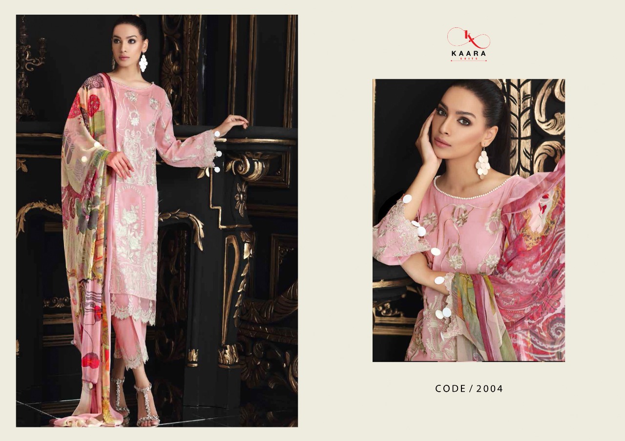 KAARA SUITS CHARIZMA SWISSMISS VOL 2 COTTON PAKISTANI DRESSES WHOLESALER