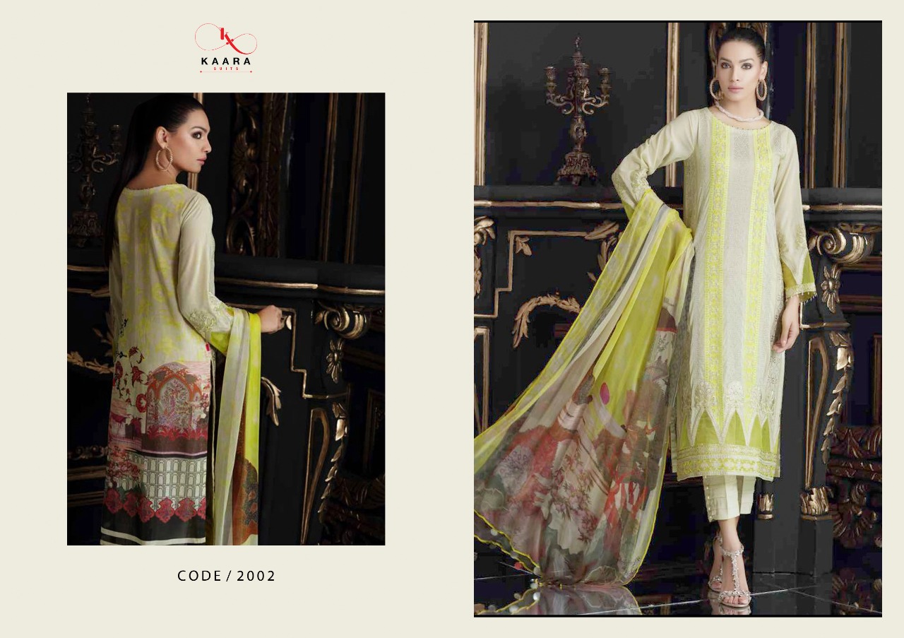KAARA SUITS CHARIZMA SWISSMISS VOL 2 COTTON PAKISTANI DRESSES WHOLESALER