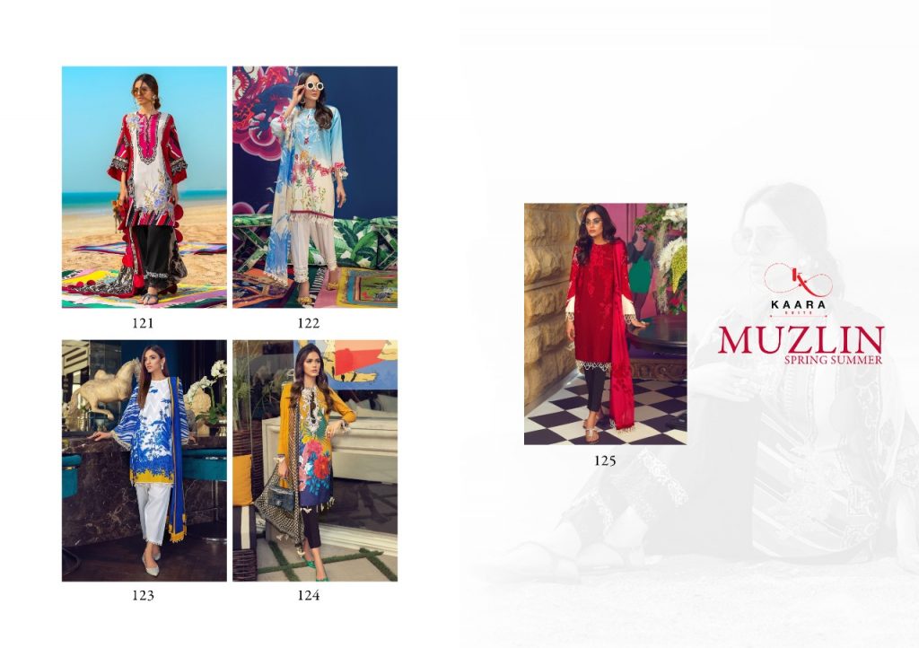 KAARA SUITS MUZLIN COTTON PRINT SALWAR SUIT SPECIAL SUMMER COLLECTION