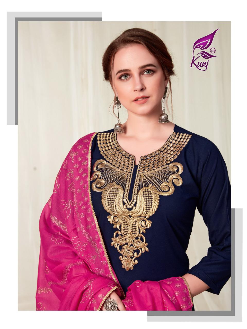 KAINAAT BY KUNJ RAYON READYMADE PALAZZO STYLE SALWAR KAMEEZ