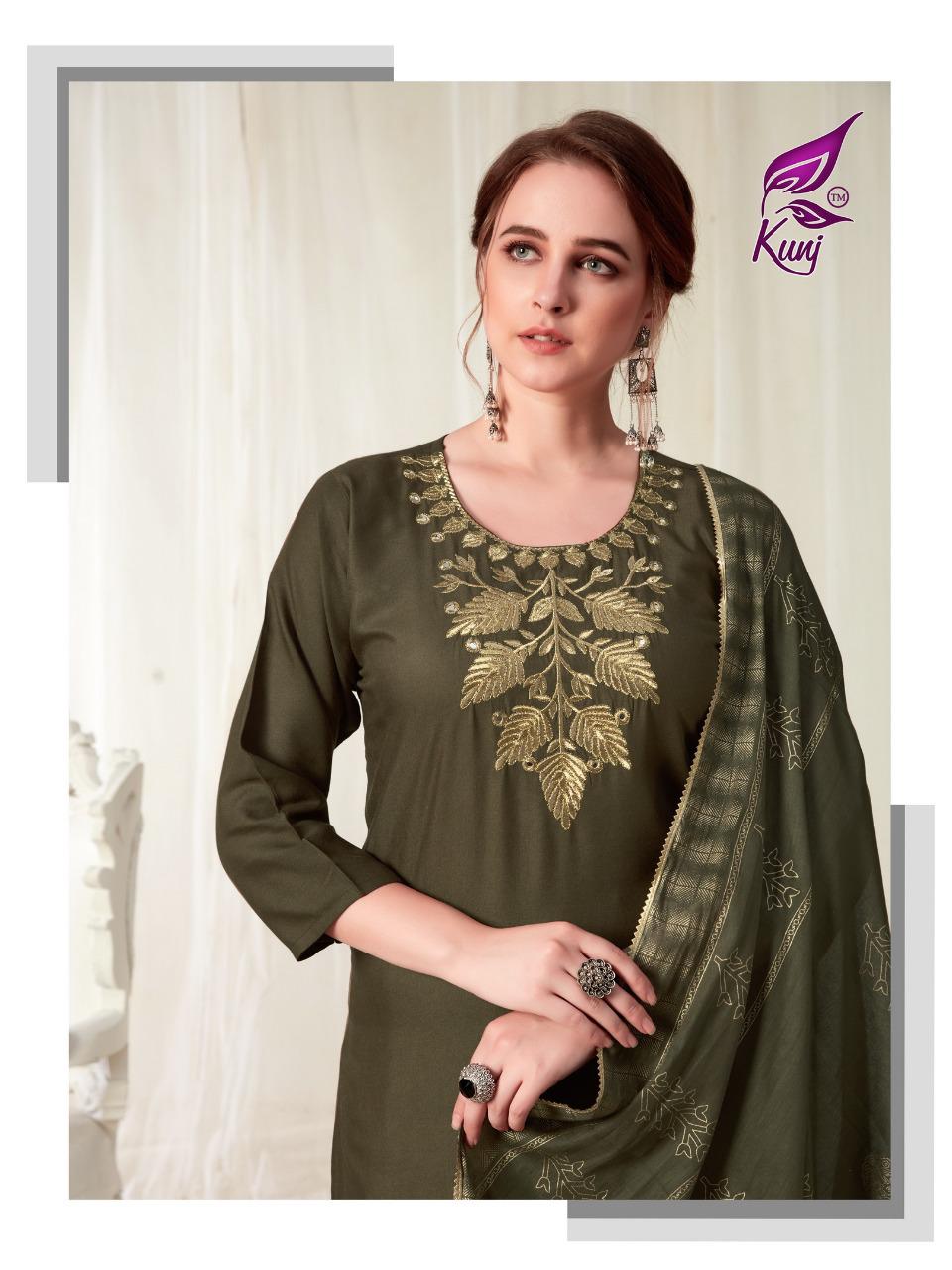 KAINAAT BY KUNJ RAYON READYMADE PALAZZO STYLE SALWAR KAMEEZ