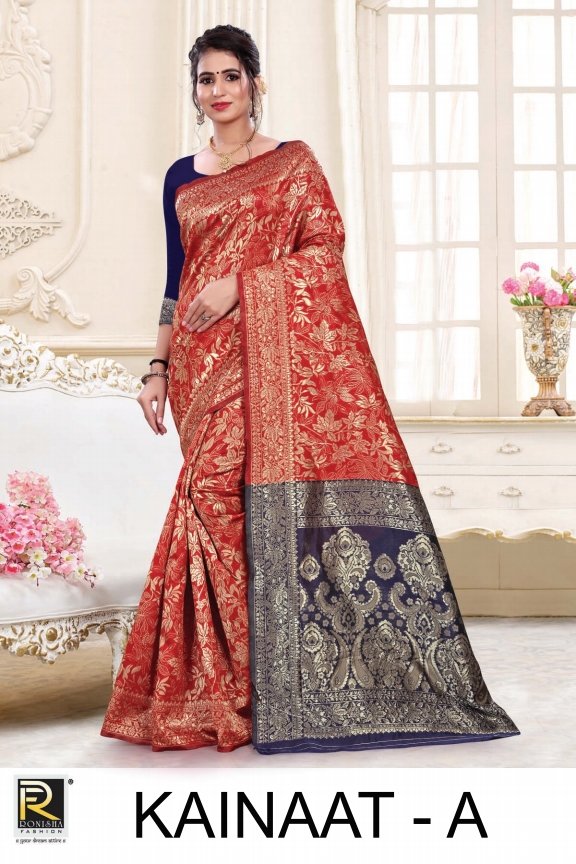 KAINAAT BY RANJNA SAREE DESIGNER SILK SAREE AT AFFORDABLE PRICE IN SUART MARKET