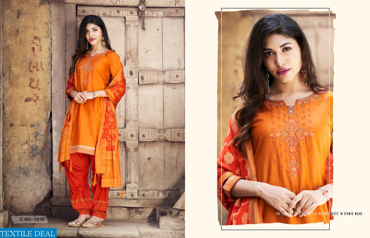 KAJREE SUVARNA BY PATIYALA VOL 2 PURE JAM SILK READYMADE PATIYALA SUIT
