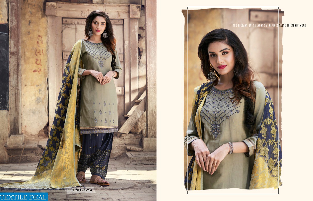 KAJREE SUVARNA BY PATIYALA VOL 2 PURE JAM SILK READYMADE PATIYALA SUIT