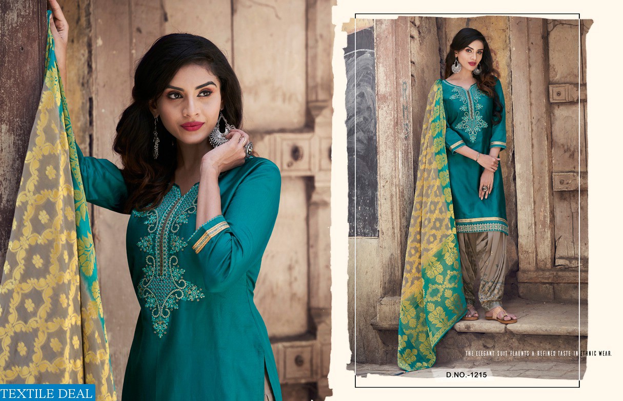 KAJREE SUVARNA BY PATIYALA VOL 2 PURE JAM SILK READYMADE PATIYALA SUIT