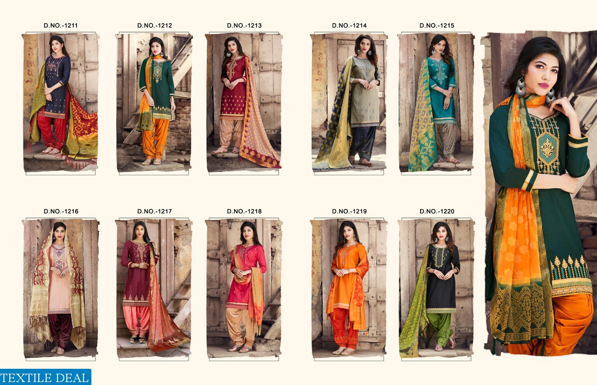 KAJREE SUVARNA BY PATIYALA VOL 2 PURE JAM SILK READYMADE PATIYALA SUIT