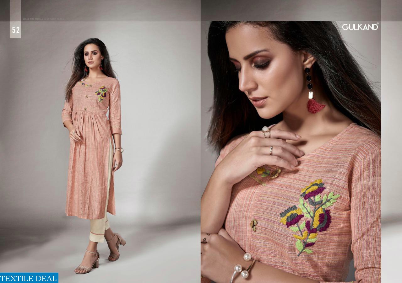 KALAM VOL 2 BY GULKAND DESIGNER HANDLOOM COTTON TOP WITH PANT COLLECTION