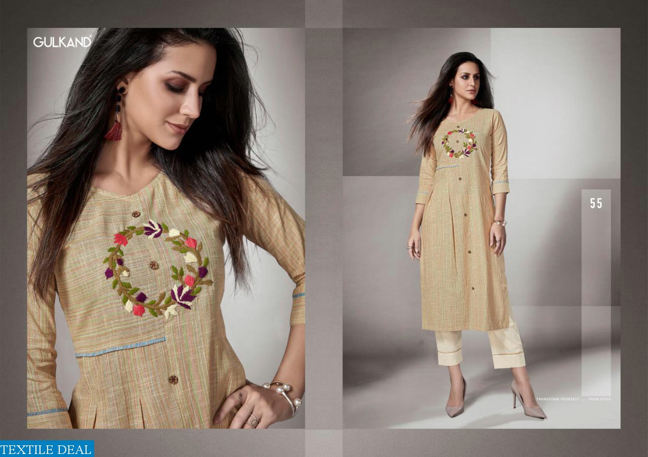 KALAM VOL 2 BY GULKAND DESIGNER HANDLOOM COTTON TOP WITH PANT COLLECTION