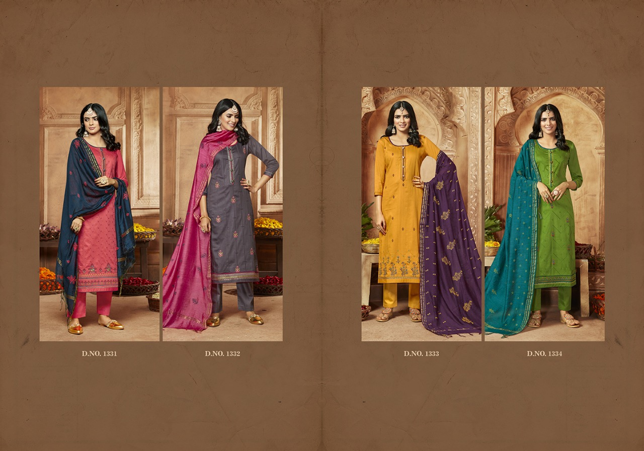 KALARANG PRESENT ZIYAA JAM SILK COTTON SALWAR SUIT LOOKING CHARMING