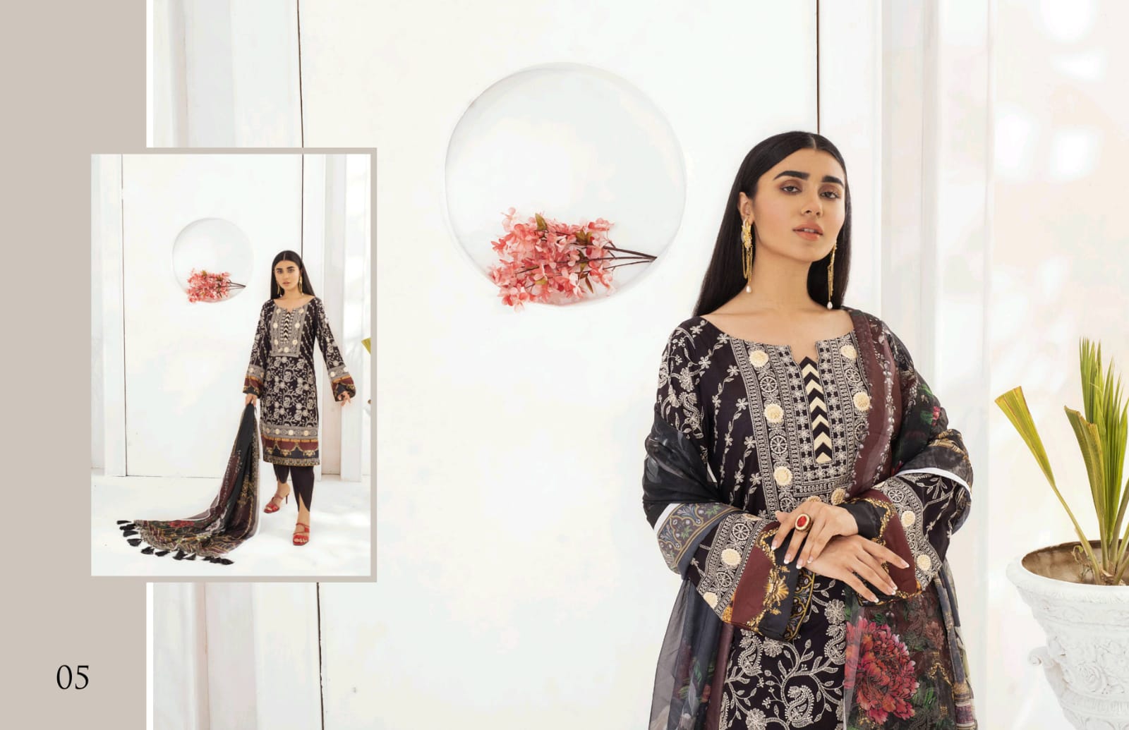 KALYAN EMBROIDERED DESIGNER VOL 3 BY ZS TEXTILE LAWN ORIGINAL PAKISTANI LADIES SUIT WHOLESALER