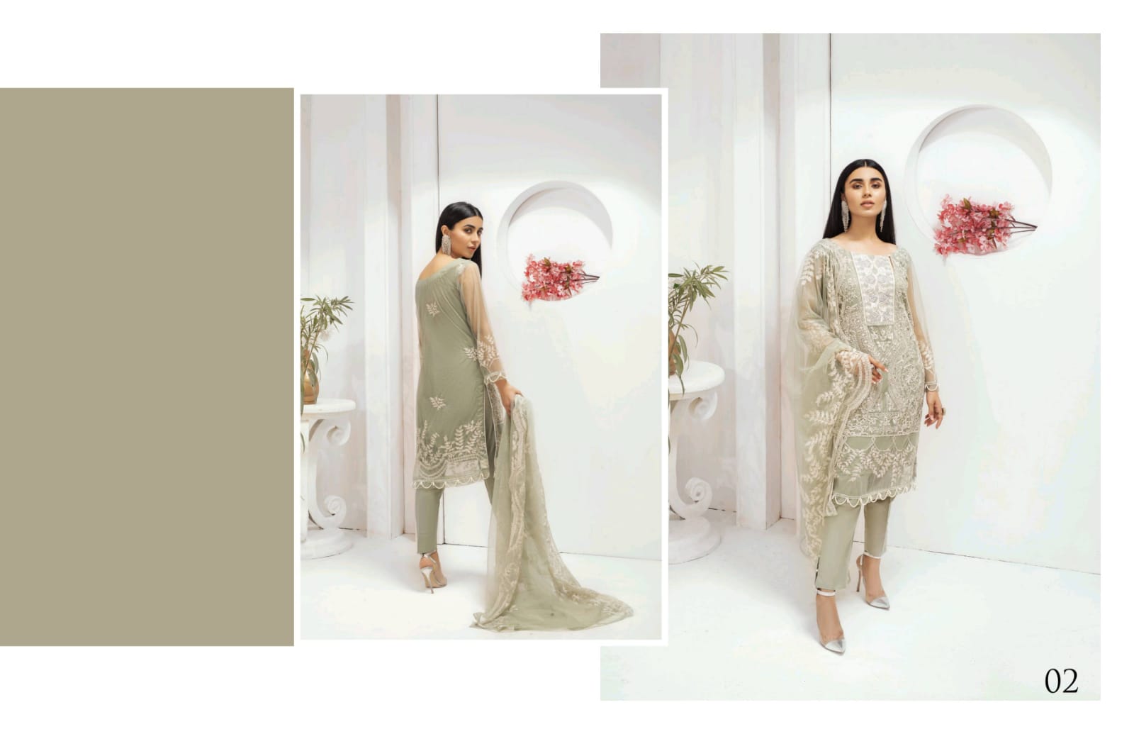 KALYAN EMBROIDERED DESIGNER VOL 3 BY ZS TEXTILE LAWN ORIGINAL PAKISTANI LADIES SUIT WHOLESALER