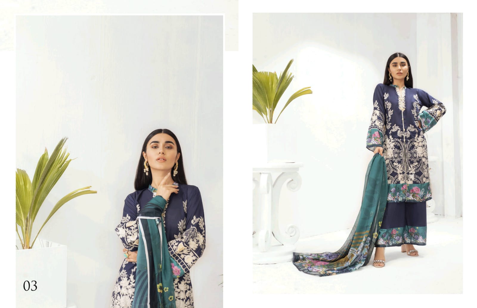 KALYAN EMBROIDERED DESIGNER VOL 3 BY ZS TEXTILE LAWN ORIGINAL PAKISTANI LADIES SUIT WHOLESALER