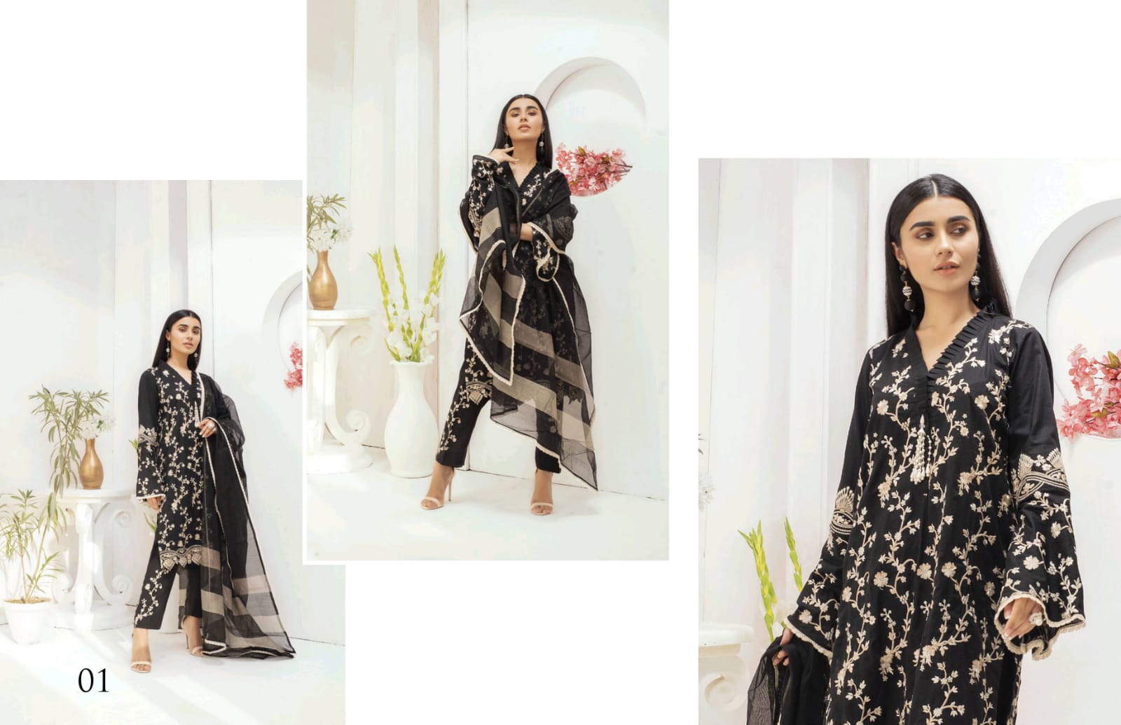 KALYAN EMBROIDERED DESIGNER VOL 3 BY ZS TEXTILE LAWN ORIGINAL PAKISTANI LADIES SUIT WHOLESALER