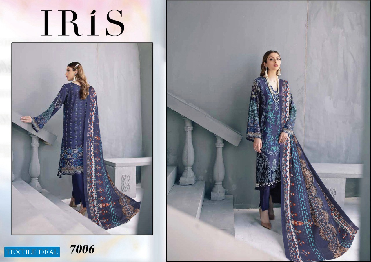 KARACHI EDITION LAUNCH IRIS VOL 7 DAILY WEAR COTTON SALWAR SUITS AT LOWEST RATE