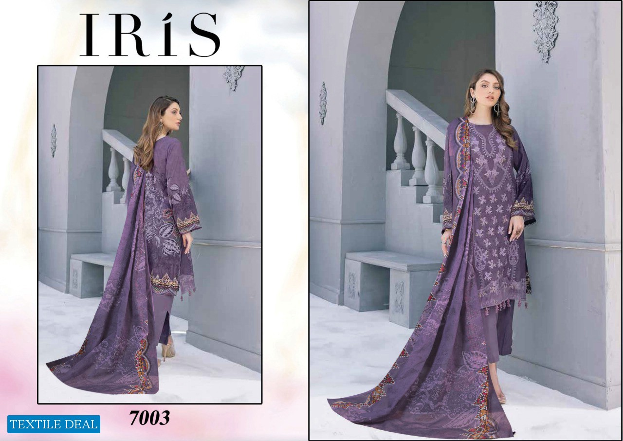 KARACHI EDITION LAUNCH IRIS VOL 7 DAILY WEAR COTTON SALWAR SUITS AT LOWEST RATE