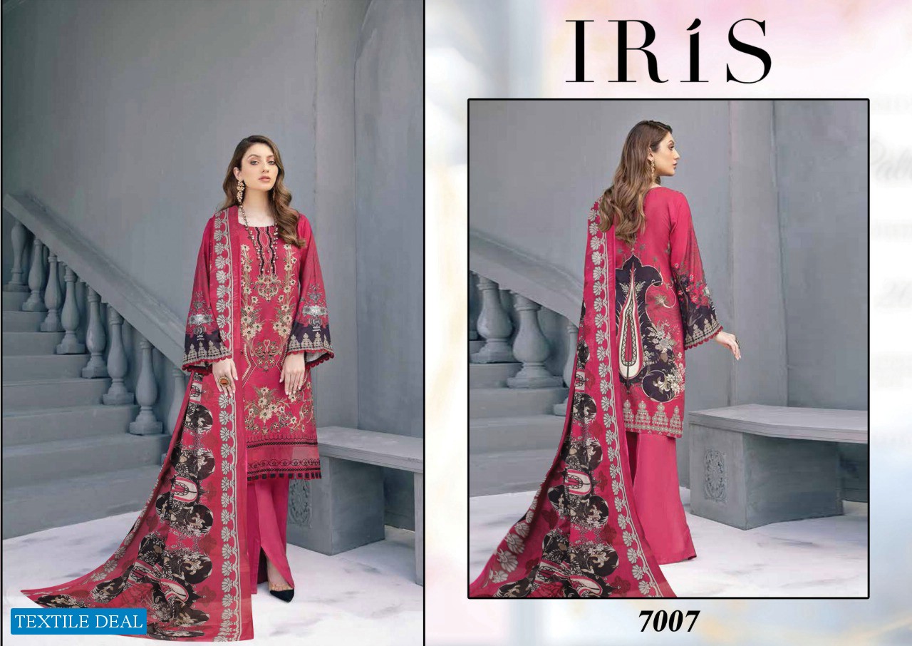 KARACHI EDITION LAUNCH IRIS VOL 7 DAILY WEAR COTTON SALWAR SUITS AT LOWEST RATE