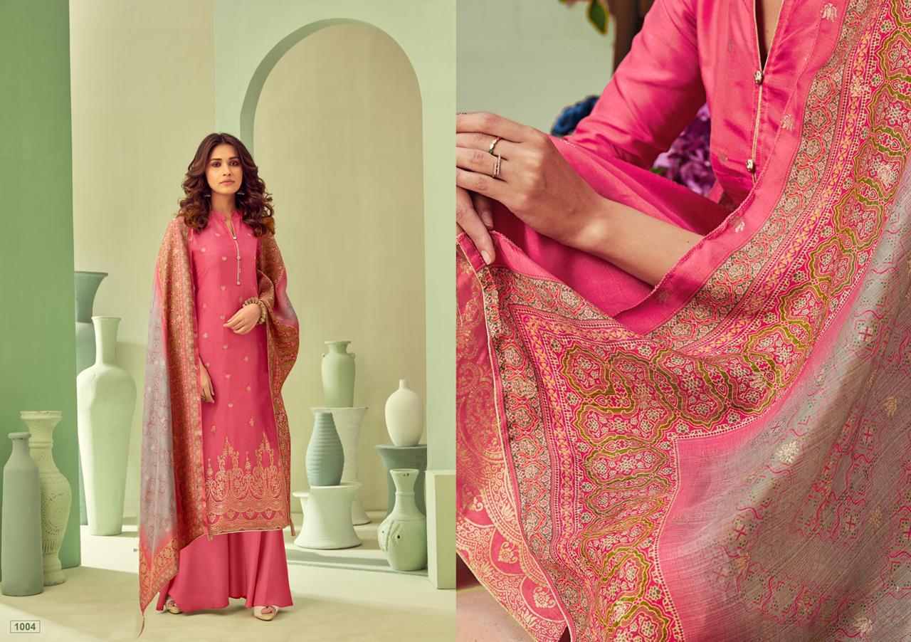 KESAR KARACHI PRESENTS NAZAKAT VISCOSE DOLA JACQUARD CLASSY LOOK SALWAR KAMEEZ IN SURAT