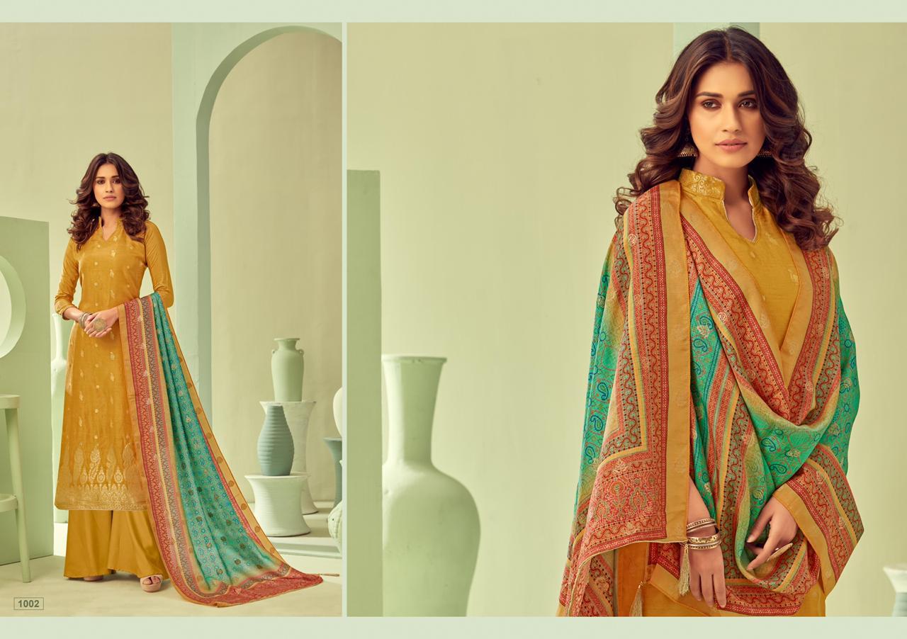 KESAR KARACHI PRESENTS NAZAKAT VISCOSE DOLA JACQUARD CLASSY LOOK SALWAR KAMEEZ IN SURAT
