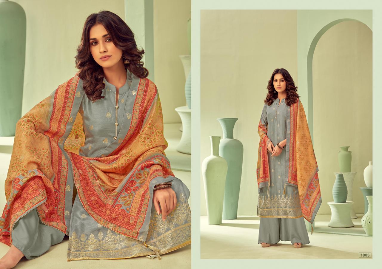 KESAR KARACHI PRESENTS NAZAKAT VISCOSE DOLA JACQUARD CLASSY LOOK SALWAR KAMEEZ IN SURAT