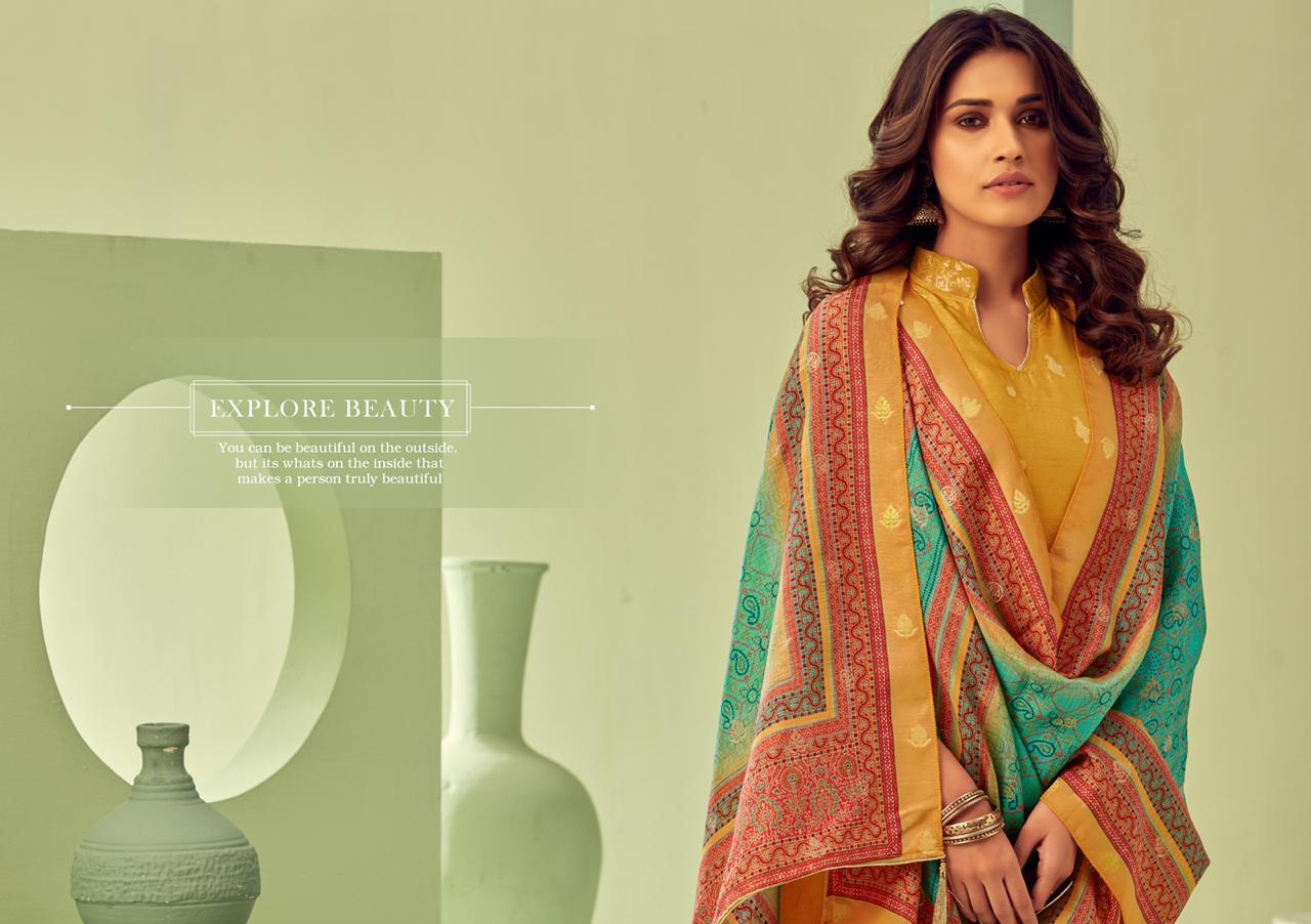 KESAR KARACHI PRESENTS NAZAKAT VISCOSE DOLA JACQUARD CLASSY LOOK SALWAR KAMEEZ IN SURAT