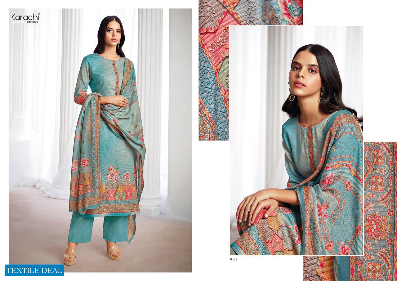 KESAR KARACHI PRINT ROYAL TOUCH JAM SATIN DIGITAL PRINT HEAVY LOOK SALWAR SUITS