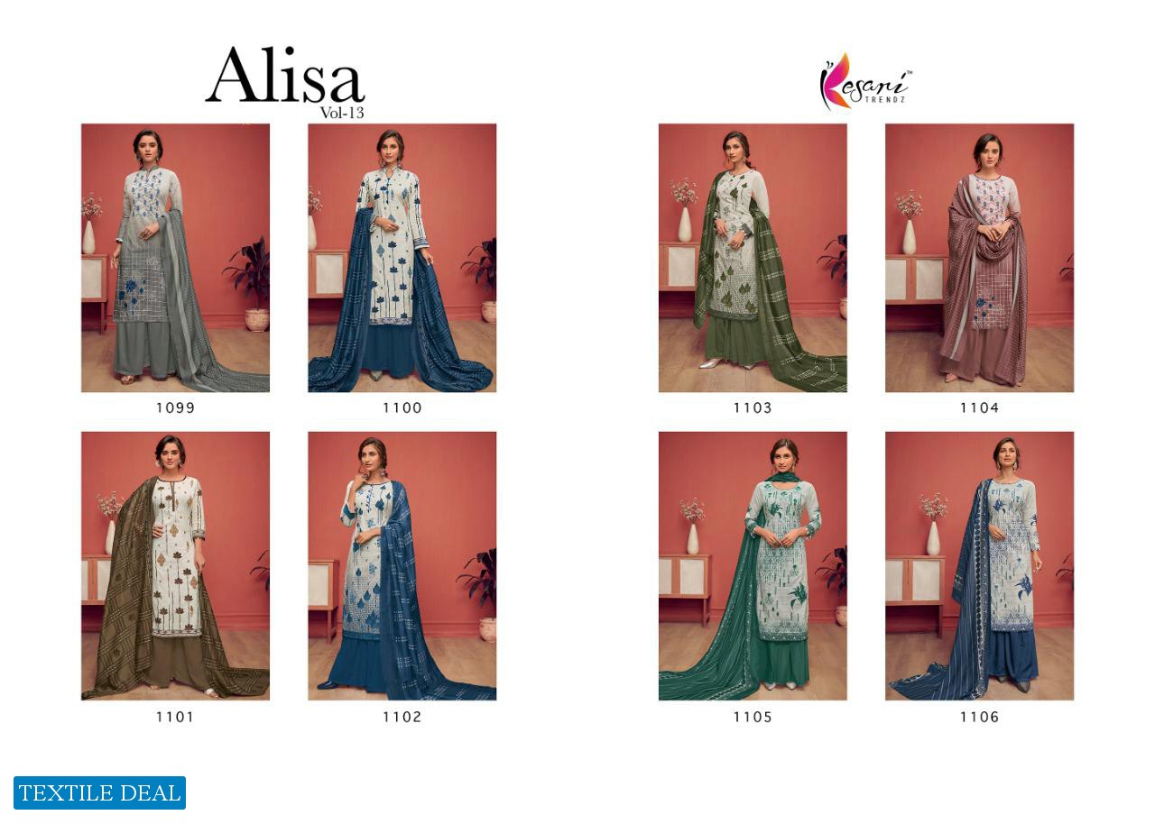 KESARI TRENDZ ALISA VOL 13 CAMBRIC COTTON FANCY SALWAR KAMEEZ SELLER