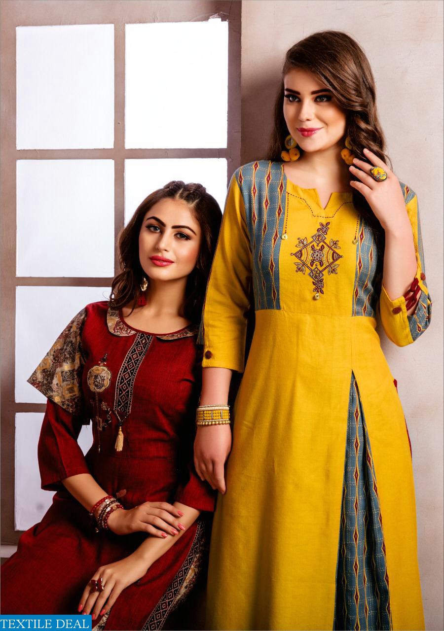 KIANA HOUSE OF FASHION ELEGANCE VOL 2 RAYON KURTI WITH PLAZZO SELLER