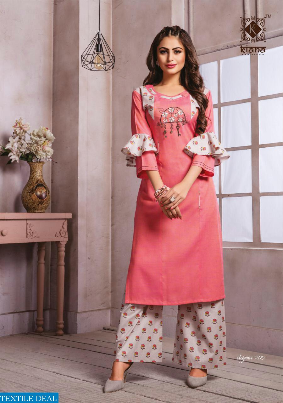 KIANA HOUSE OF FASHION ELEGANCE VOL 2 RAYON KURTI WITH PLAZZO SELLER