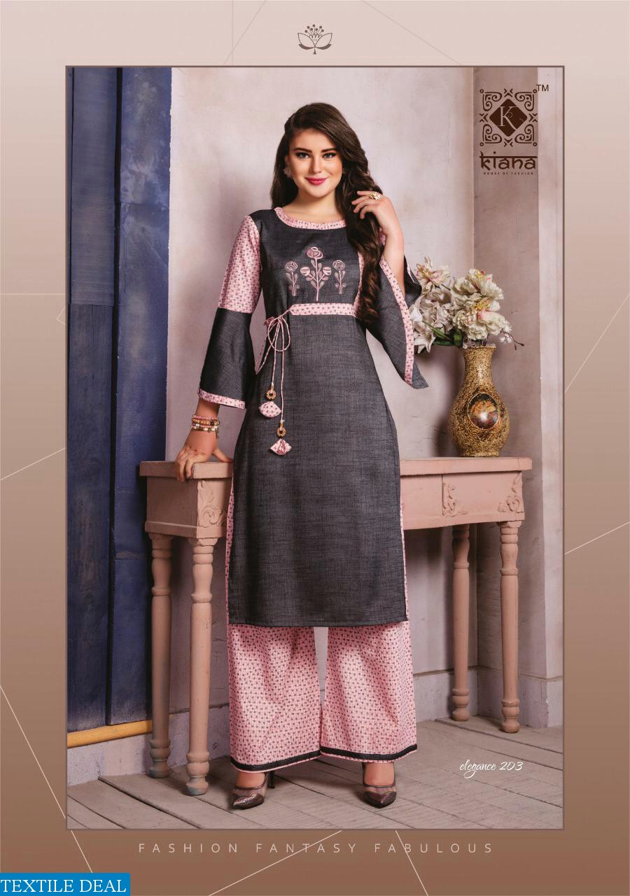 KIANA HOUSE OF FASHION ELEGANCE VOL 2 RAYON KURTI WITH PLAZZO SELLER