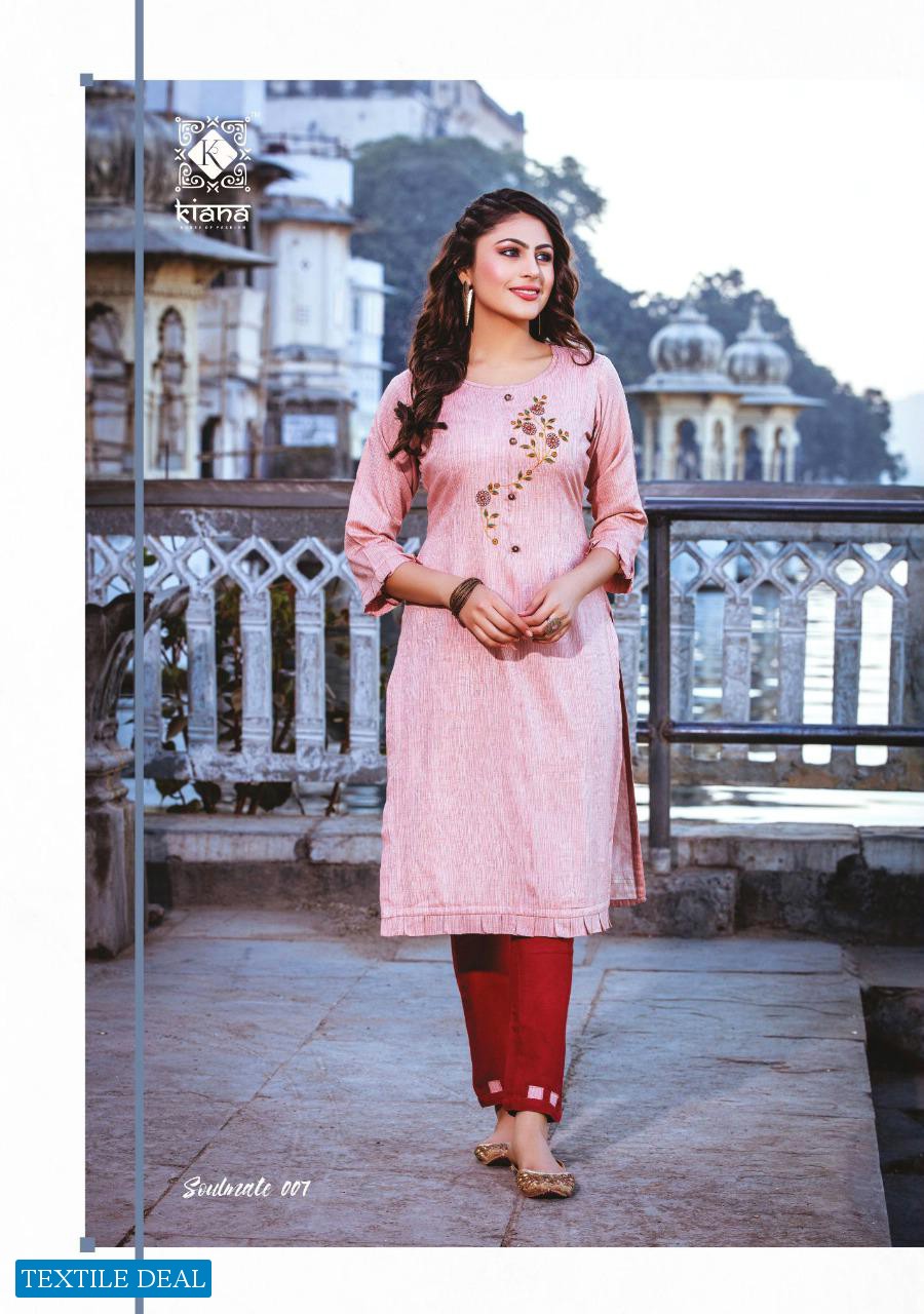 KIANA PRESENT SOULMATE RAYON DESIGNER TOP WITH PANT WHOLESALER