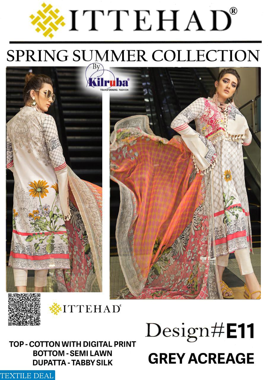 KILRUBA ITTEHAD COTTON PAKISTANI SUITS DESIGNS