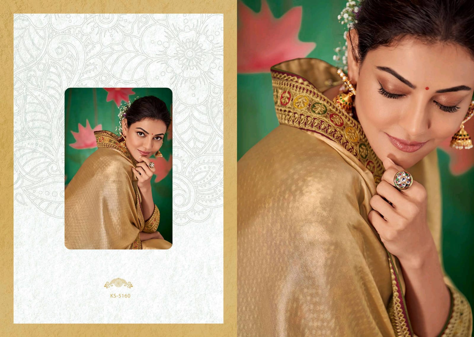 KIMORA FASHION PRESENTS KAJAL VOL 8 5151-5161 SERIES FANCY HEAVY DESIGNER SAREE WHOLESALER