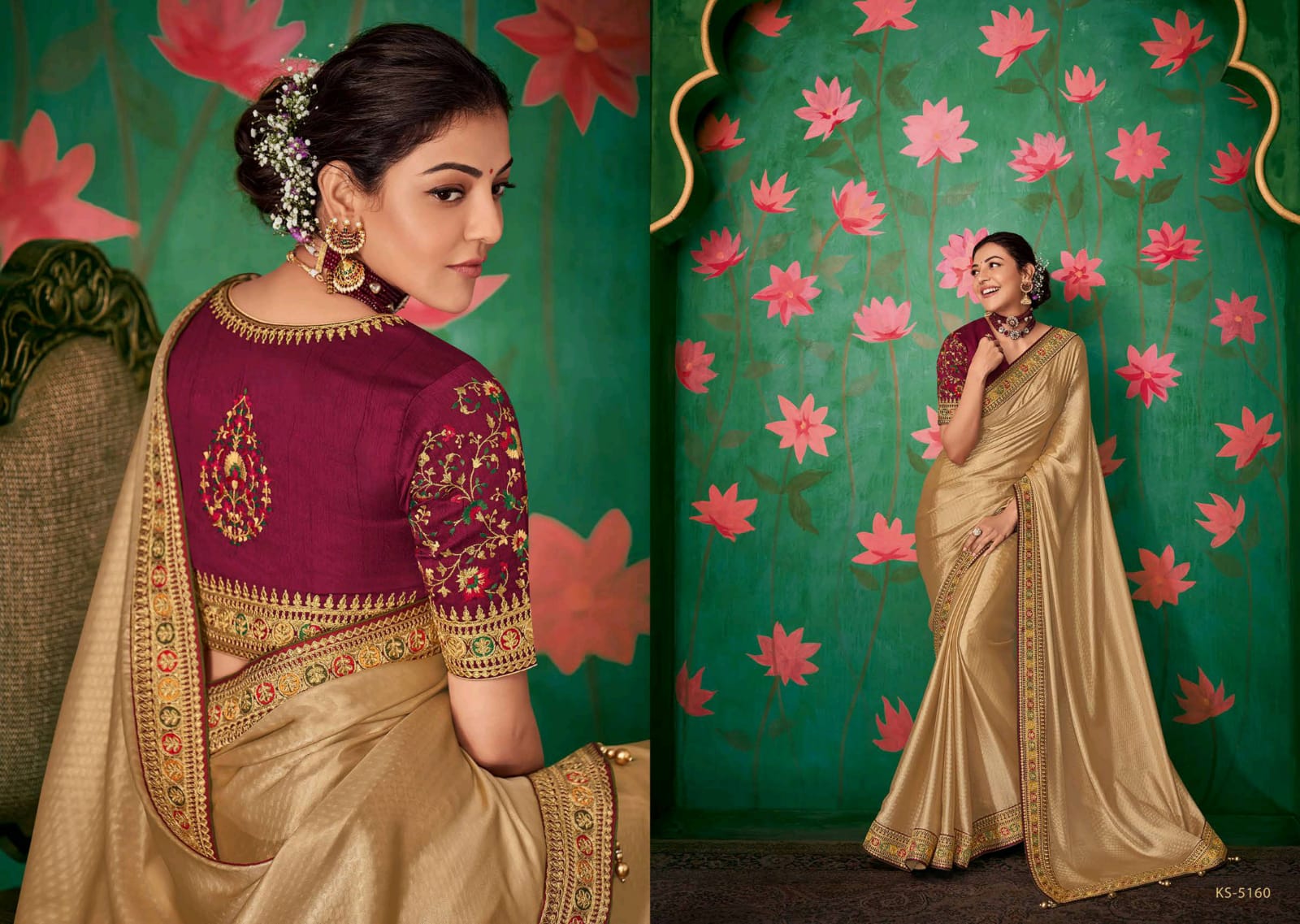 KIMORA FASHION PRESENTS KAJAL VOL 8 5151-5161 SERIES FANCY HEAVY DESIGNER SAREE WHOLESALER