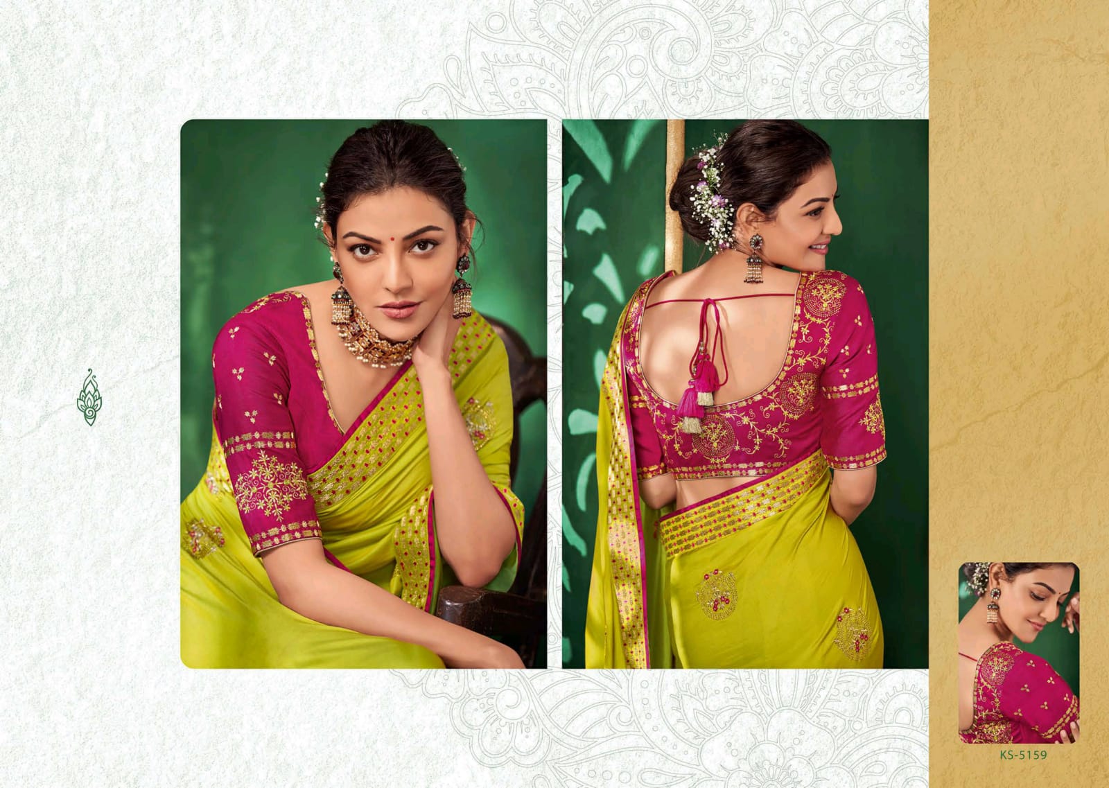 KIMORA FASHION PRESENTS KAJAL VOL 8 5151-5161 SERIES FANCY HEAVY DESIGNER SAREE WHOLESALER