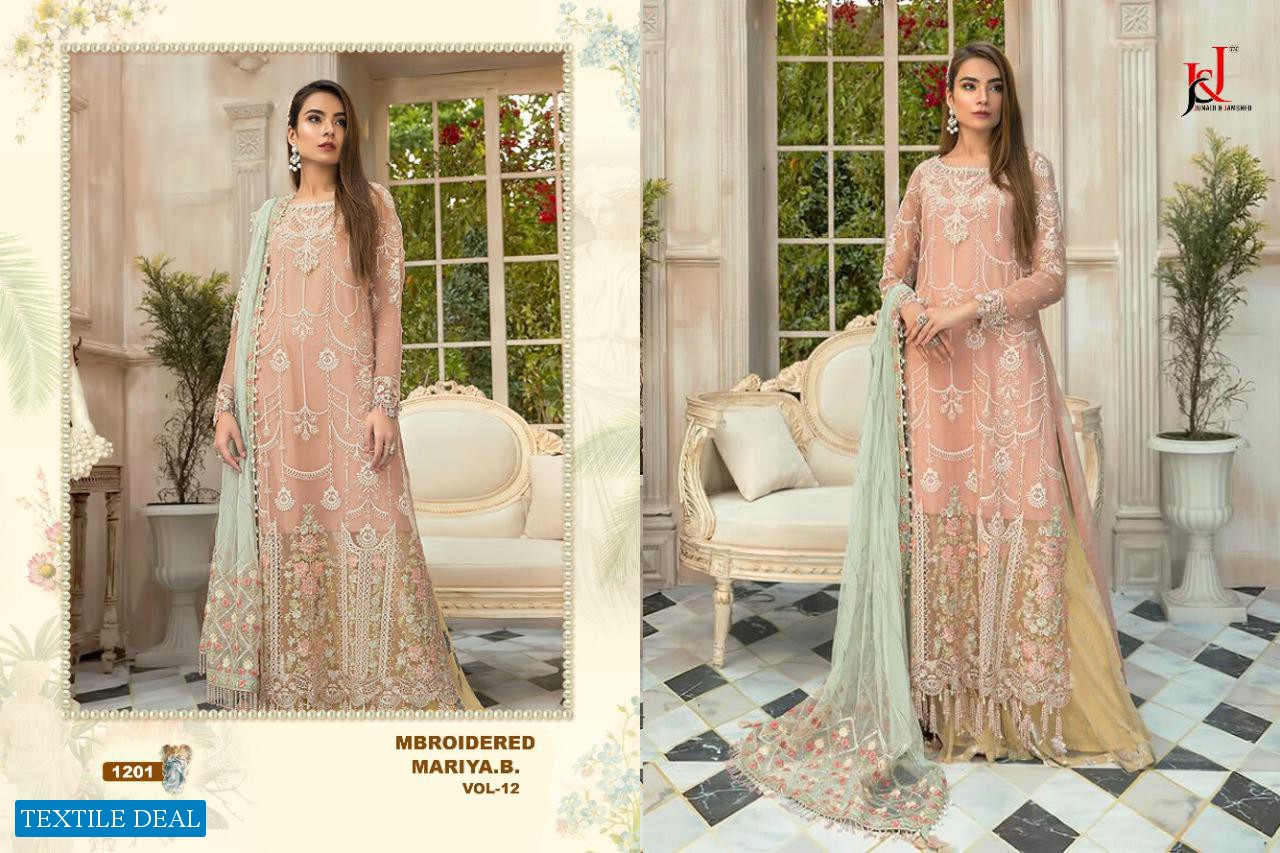 JJ Mbroidered Mariya B Vol-12 Wholesale Pakistani Concept Dress