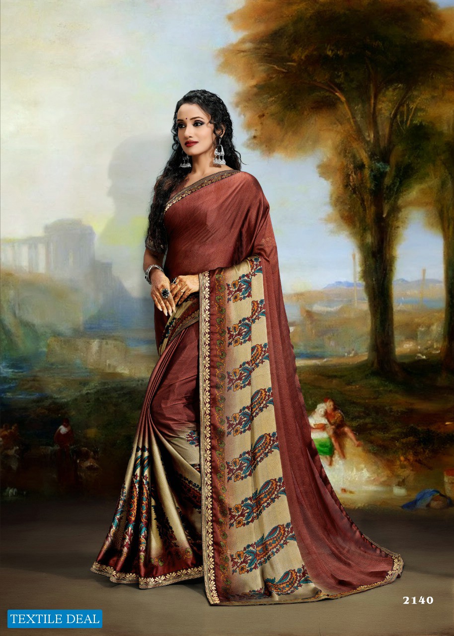 KOADS TWIST OF FASHION BLACK RANGOLI PRINT BORDER SARIS WHOLESALER