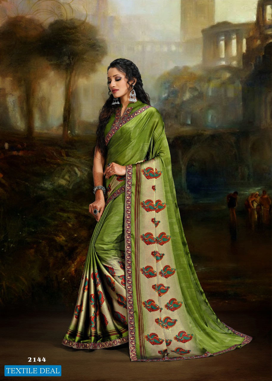 KOADS TWIST OF FASHION BLACK RANGOLI PRINT BORDER SARIS WHOLESALER