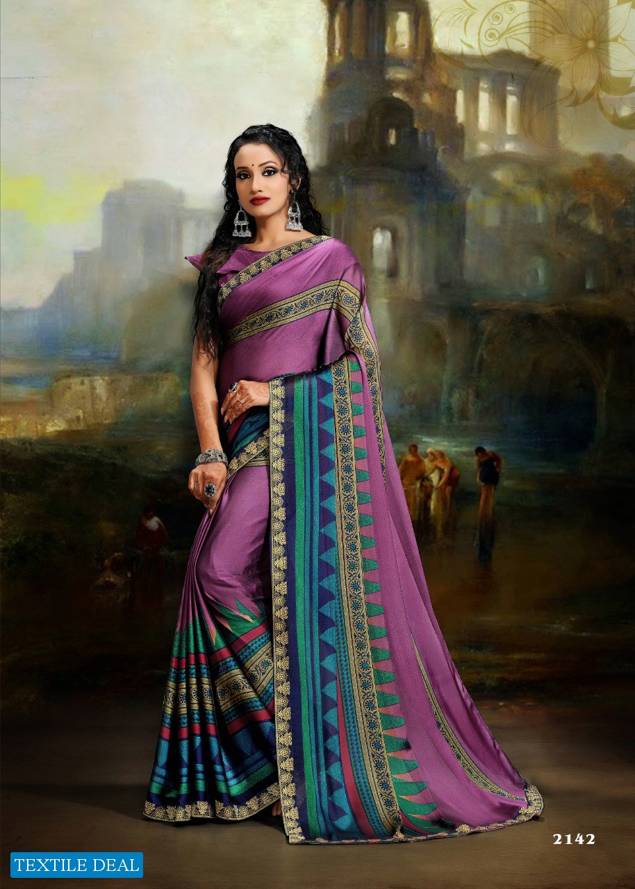 KOADS TWIST OF FASHION BLACK RANGOLI PRINT BORDER SARIS WHOLESALER